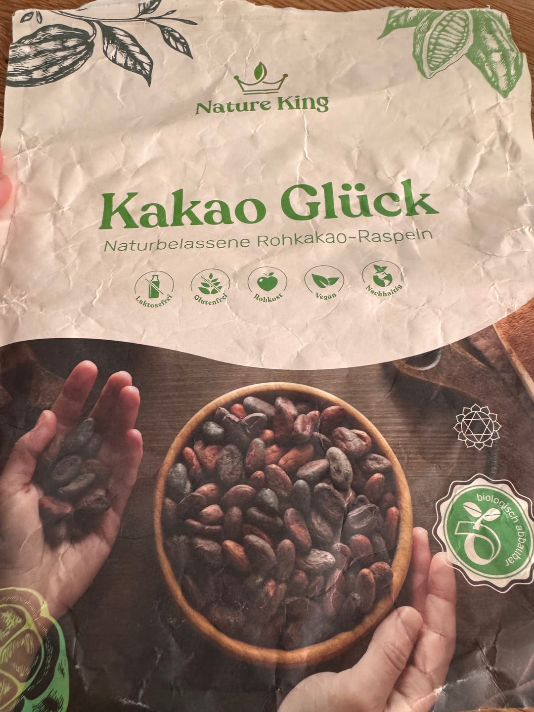 Customer photo review of Bio Kakao Glück 1 kg (100% Bio Roh Kakao)