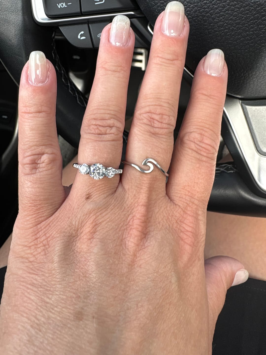 Customer photo review of Round Trinity Ring