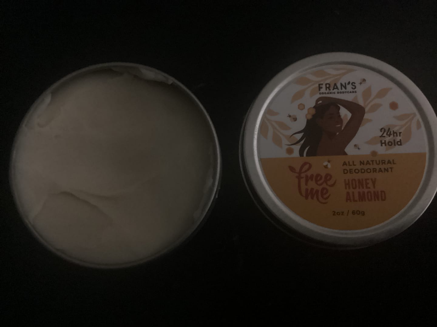 Customer photo review of FreeMe Deodorant Honey Almond