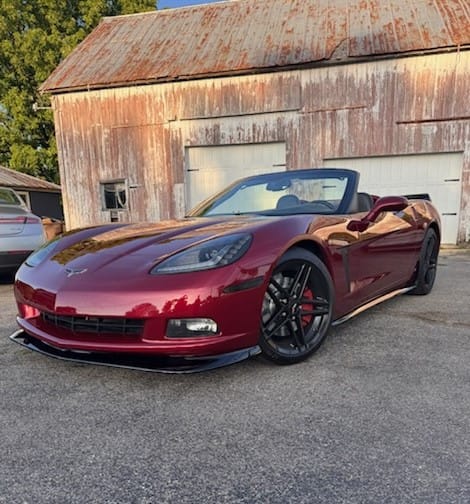 Customer photo review of Corvette C6 Base Model Extended Front Splitter Lip & Side Skirts Rocker Panels