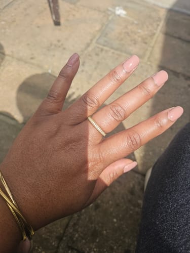 Customer photo review of Fine Eternity Band Ring