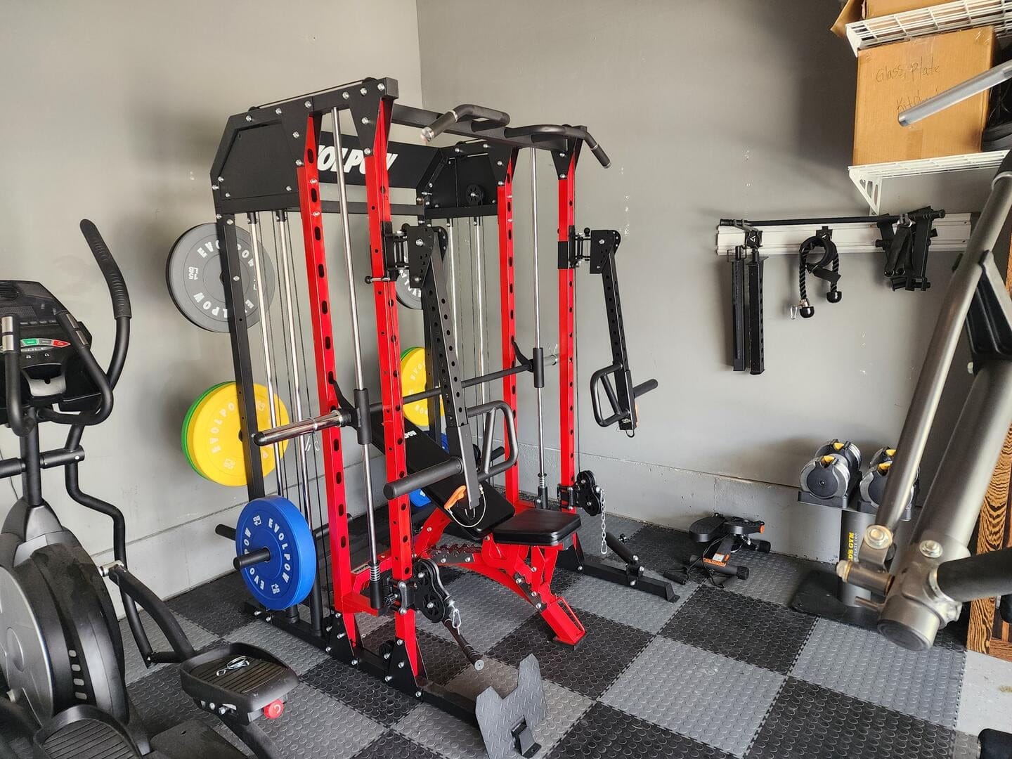 Customer photo review of EVOLPOW M2B Brute All-In-One Smith Machine Home Gym