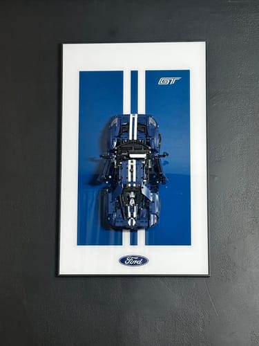 Customer photo review of LED Wall Display Frame for LEGO® Technic F1 42154 Ford GT Showcase
