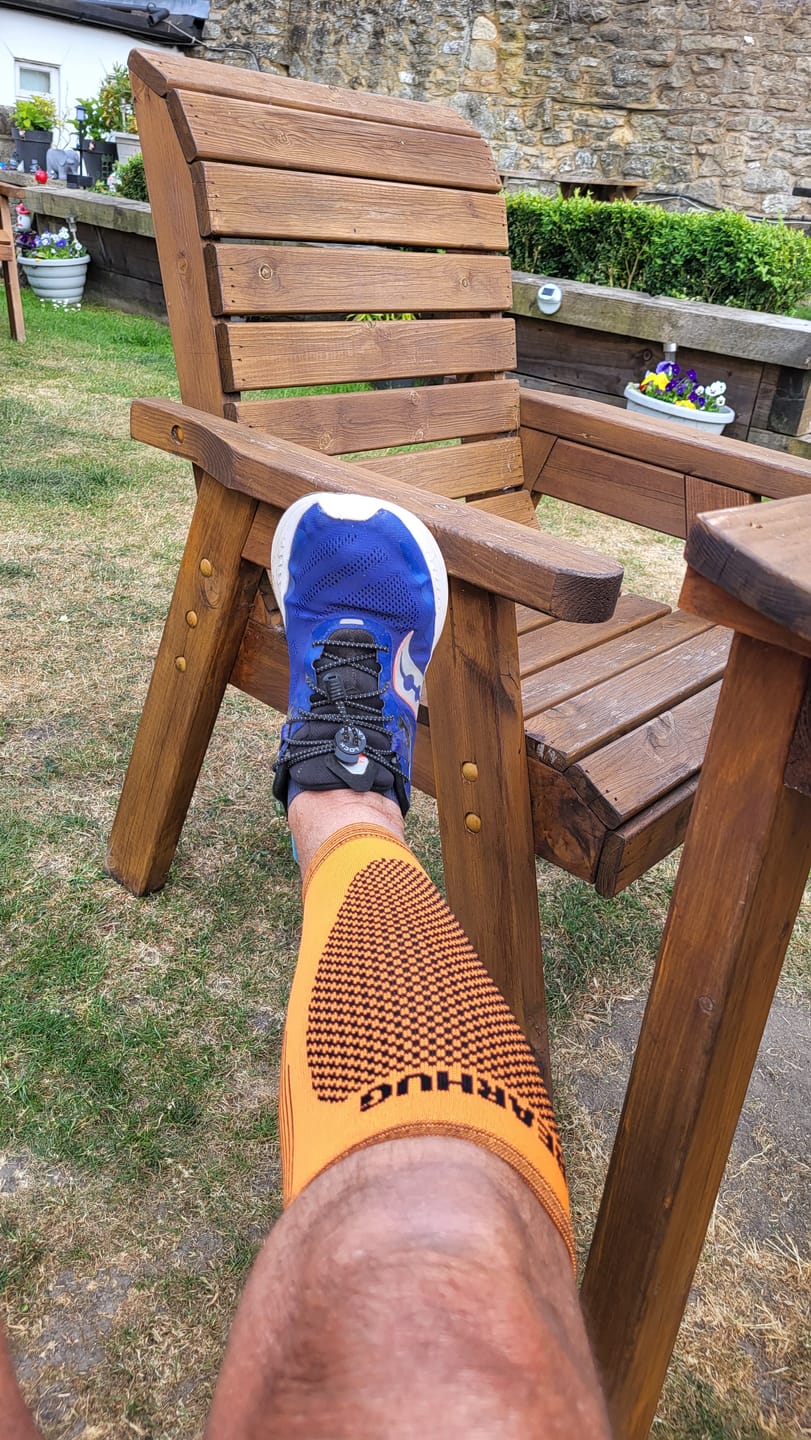 Customer photo review of Pair of Calf Compression Support Sleeves For Shin Splint Pain Relief
