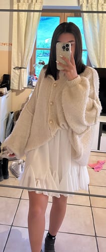 Customer photo review of Danielle Strickjacke - Creme