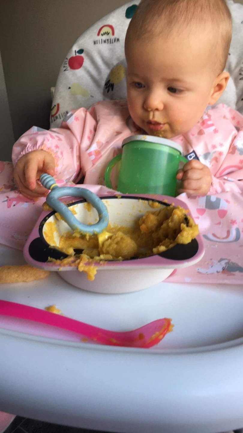 Customer photo review of Multi-stage baby spoon and dipper - Dippit™ (two-pack)