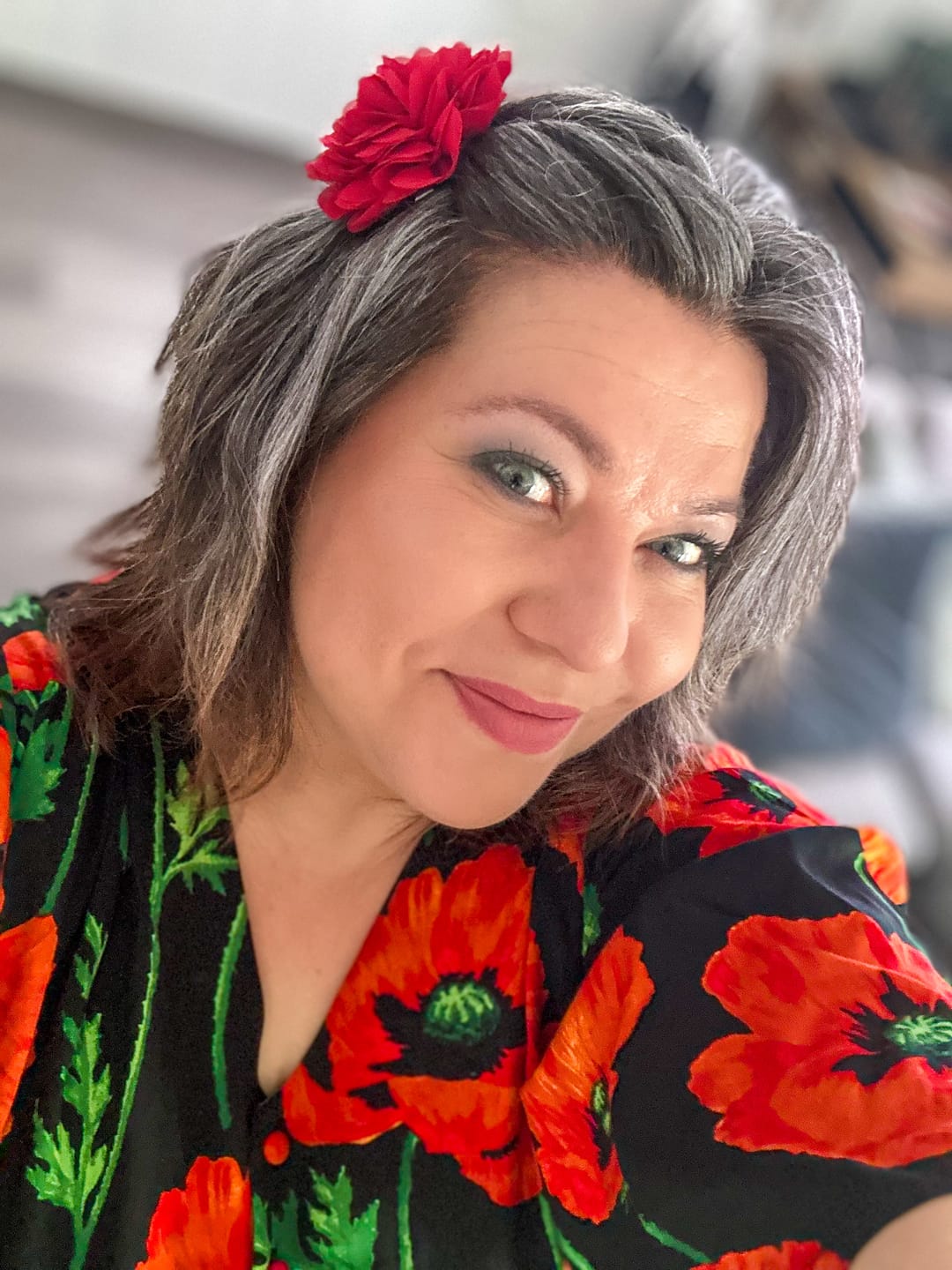 Customer photo review of Monika dress - lang kjole - poppy black