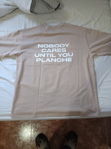 Customer photo review of NCUYP Oversize T-shirt (beige)