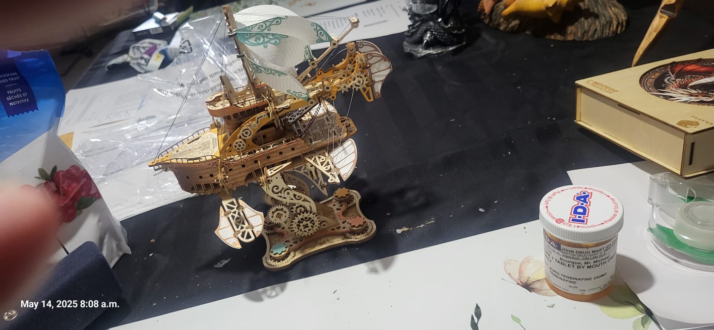 Customer photo review of Rokrgeek Handcrafted Masterpiece Fantasy Airships