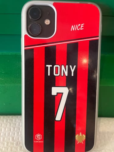 Customer photo review of Coque foot NICE OGC personnalisable - TEAMCOQUES