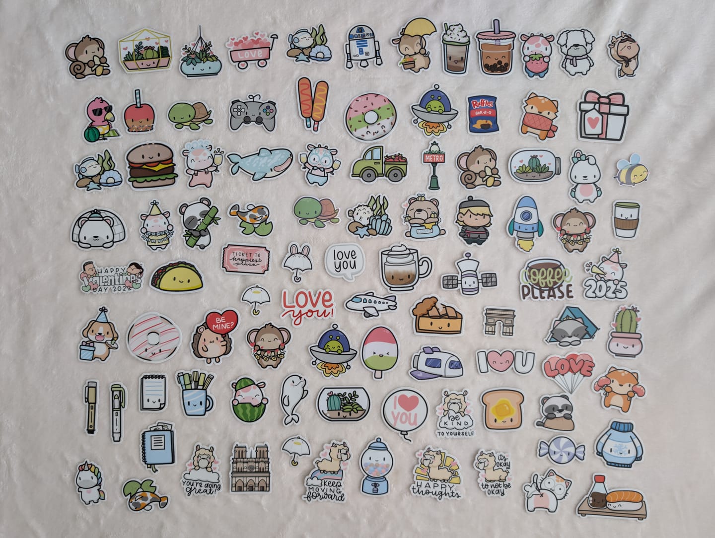 Customer photo review of Rainbow Unicorns Variety Sticker Pack