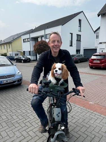 Customer photo review of Kvisp Dog Bike Carrier