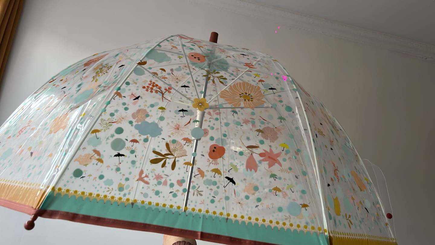 Customer photo review of Paraguas para adultos Little Flowers  big