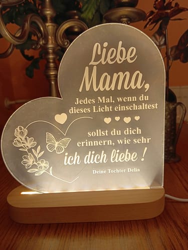 Customer photo review of Erinnerungs-Herz-LED-Lampe