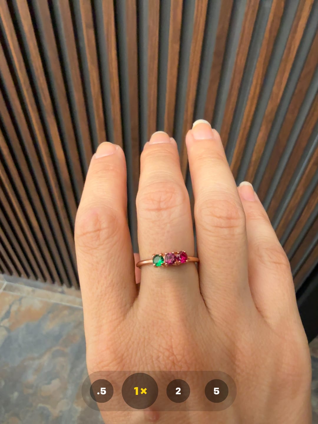 Customer photo review of Anillo Cosmic