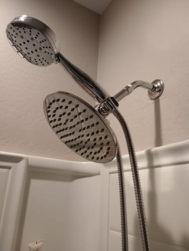 Customer photo review of 3-Spray Dual Shower Head Set