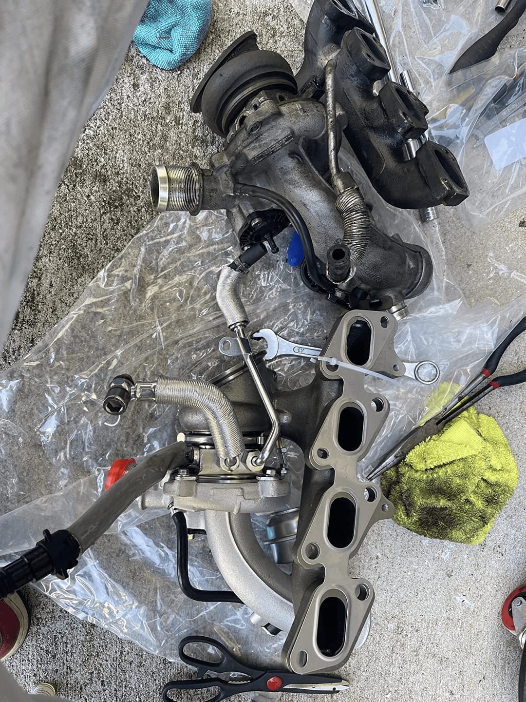 Customer photo review of Turbocharger with Gasket Kit for 2013-2018 Buick Encore, 2011-2018 Chevy Cruze, Sonic, Trax