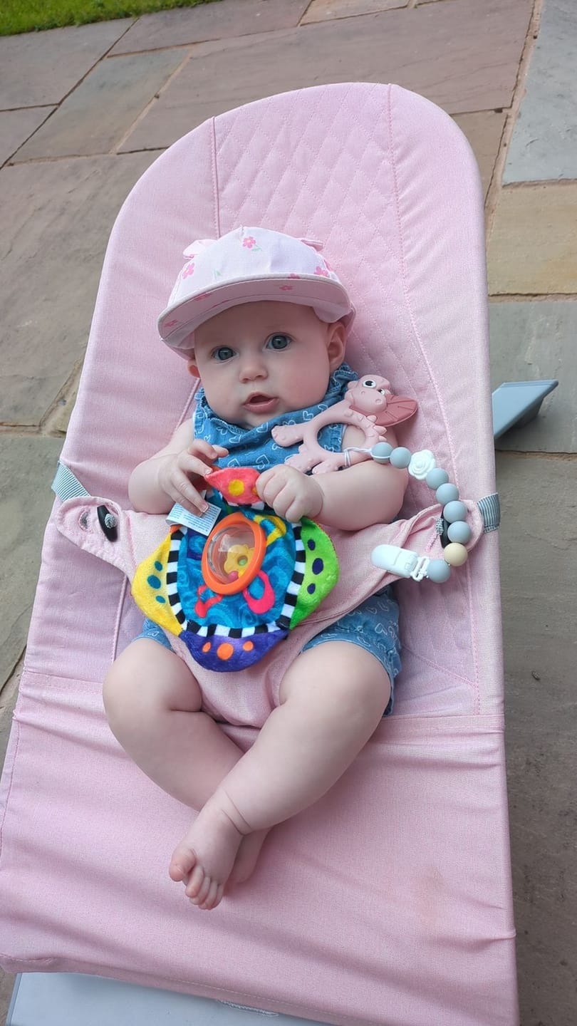 Customer photo review of Dotty the Dinosaur™: Teething Toy
