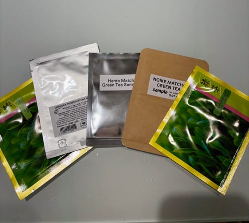 Customer photo review of Matcha tea sampler 8 pack