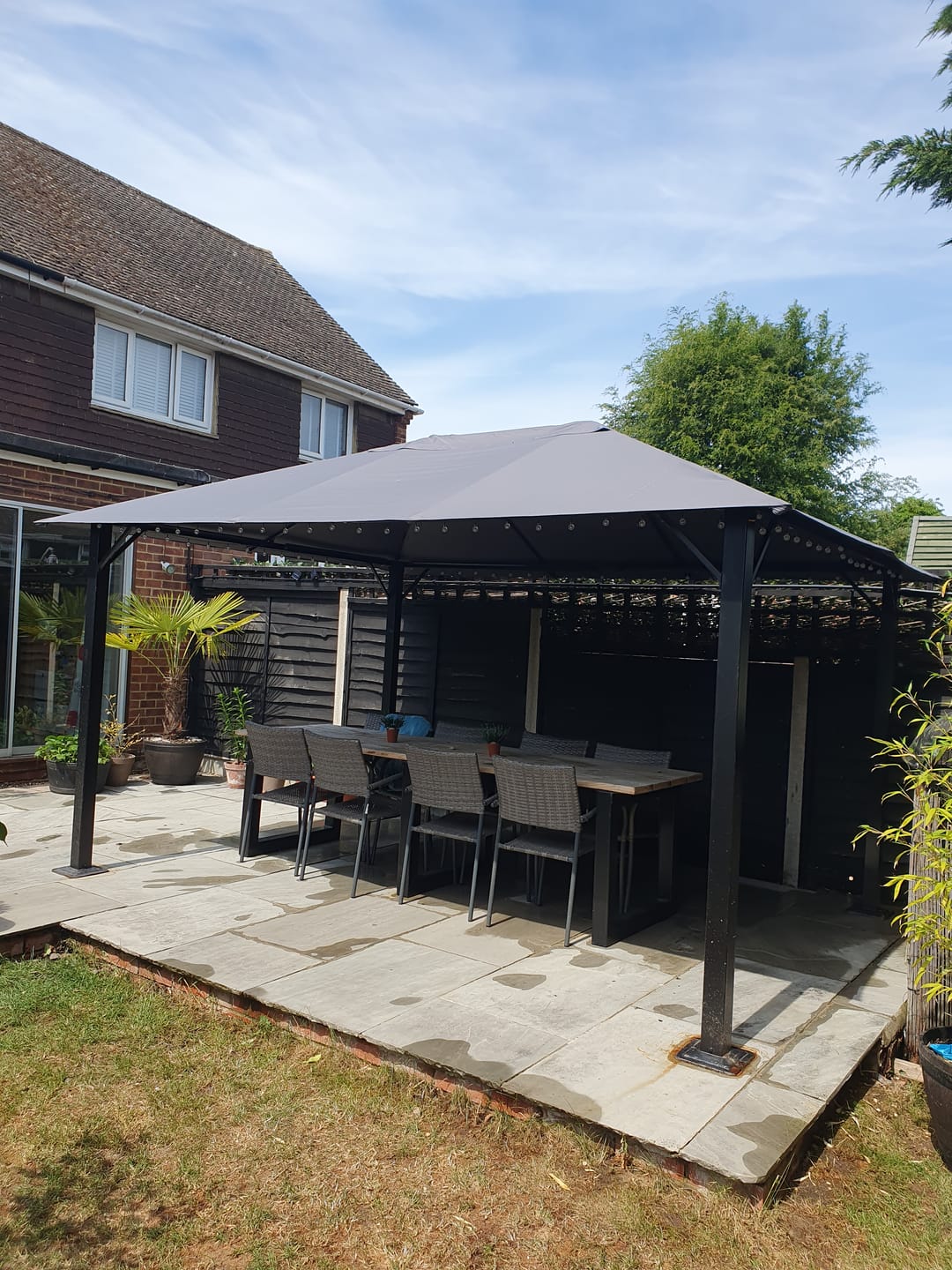 Customer photo review of Highfield Gazebo Canopy
