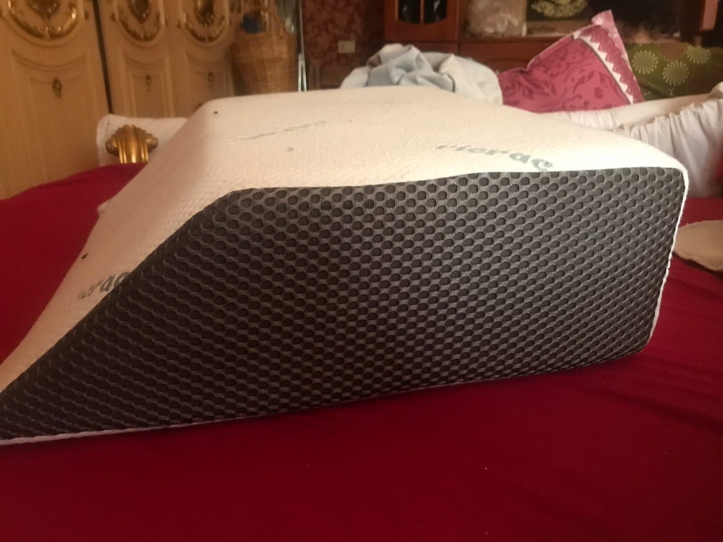 Customer photo review of Leg Raise Pillow - Rachitic
