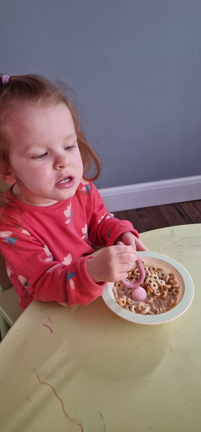 Customer photo review of Multi-stage baby spoon and dipper - Dippit™ (two-pack)