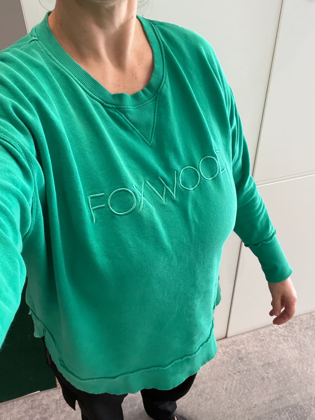 Customer photo review of Simplified Crew in Bright Green - Foxwood
