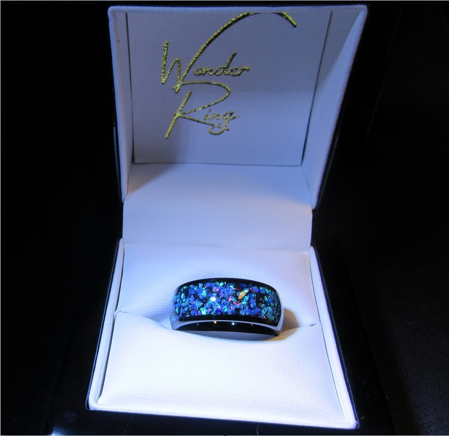 Customer photo review of The Black Opal 8mm Wonder Ring