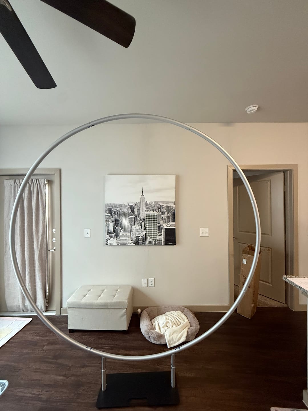 Customer photo review of 6ft 6.5ft 7ft 7.2ft Aluminum Alloy tube Round Circle Backdrop Stand For Wedding Birthday Baby Shower