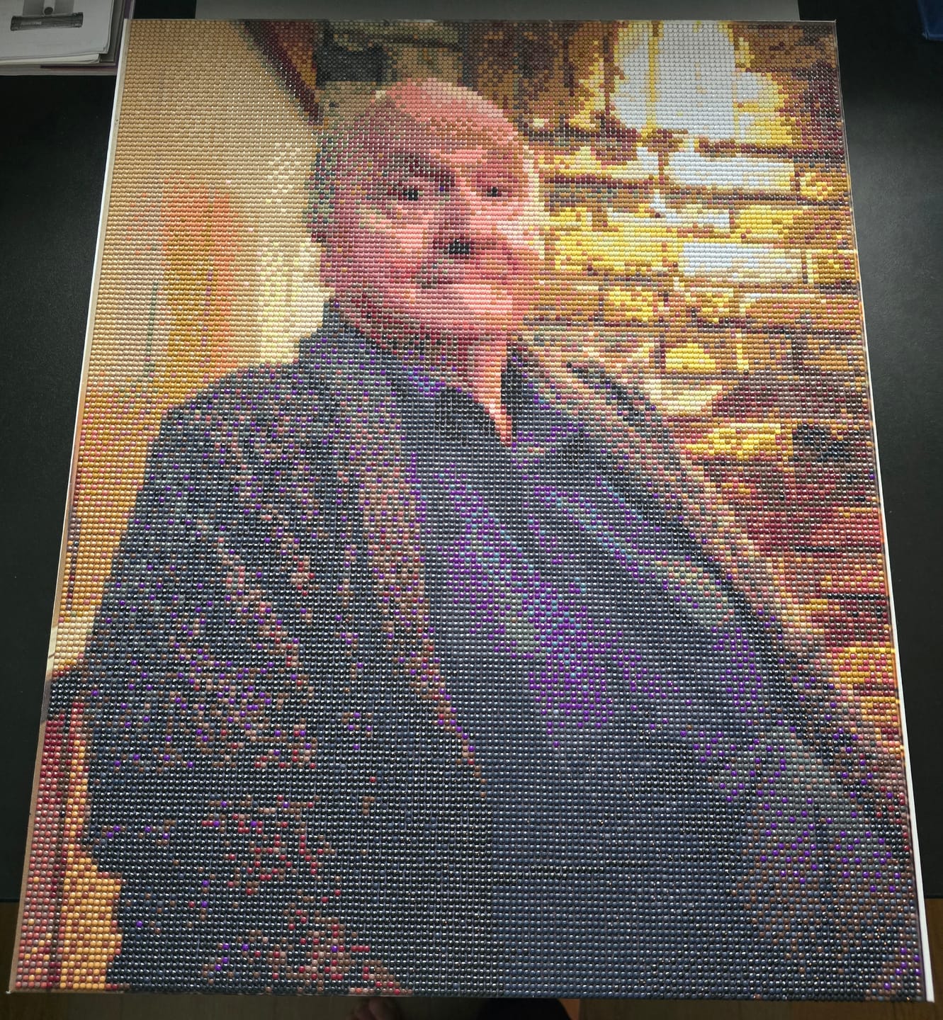 Customer photo review of Personalised Crystal Art Canvas Kit