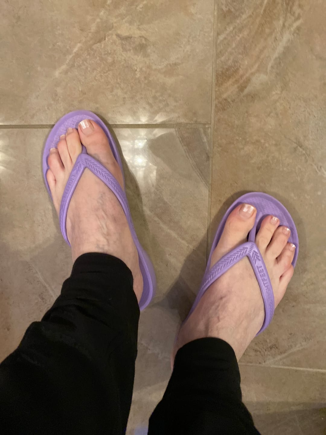 Customer photo review of Lavender - Arch Support Thongs