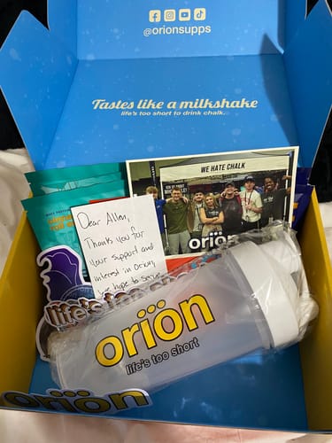 Customer photo review of 9 Loaded Protein Samples + Shaker Bottle