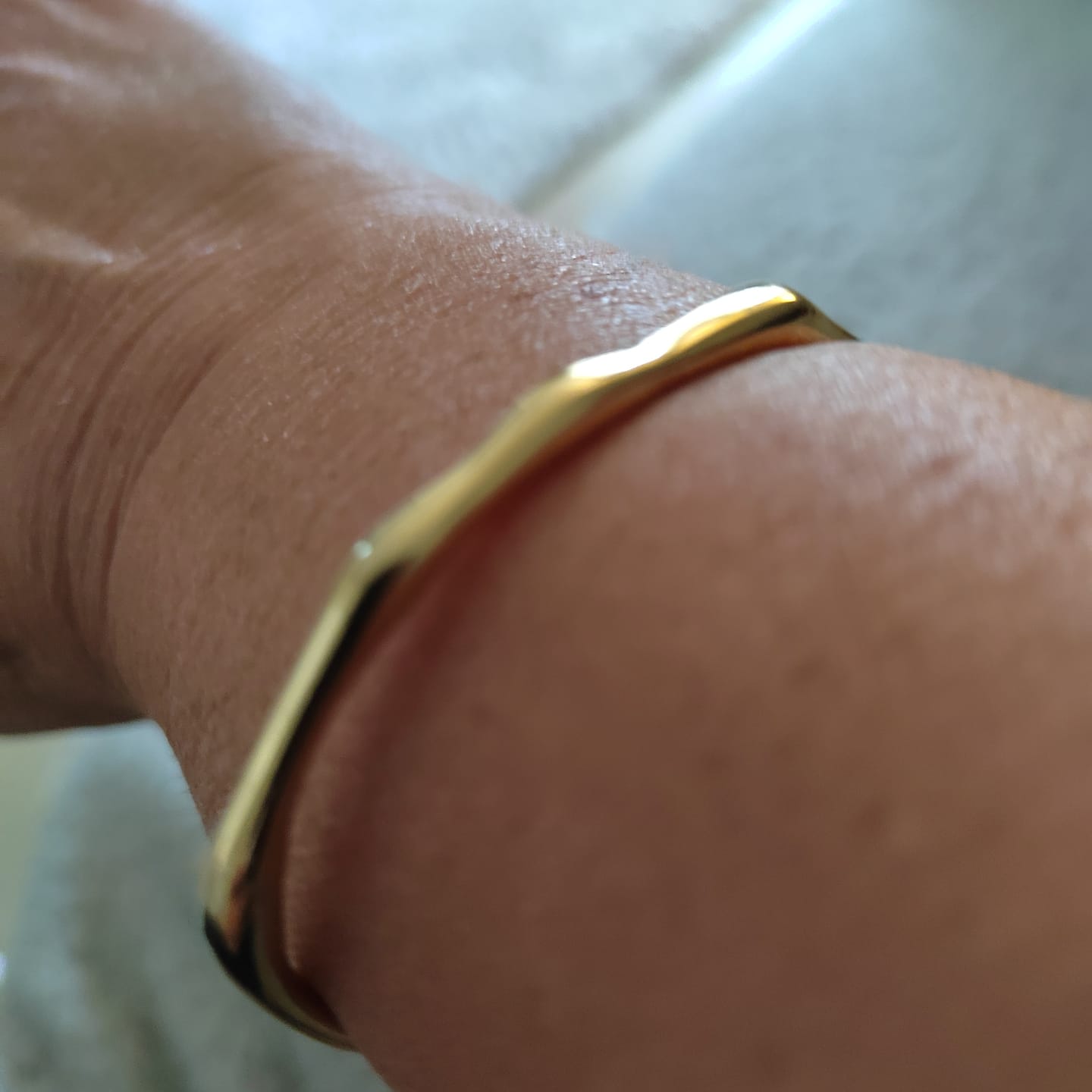 Customer photo review of Bamboo Bangle