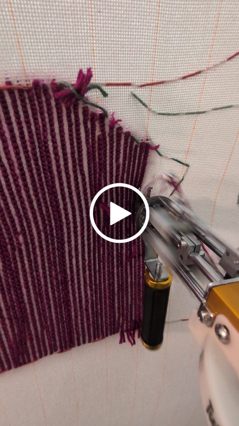 Customer video review of The Spider — Cut & Loop Pile Tufting Machine