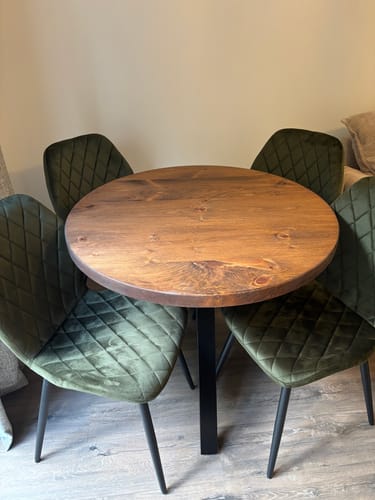Customer photo review of Round Dining Table