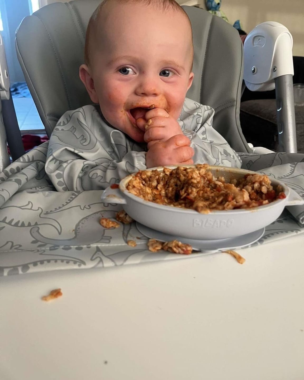Customer photo review of Silicone Suction Bowl