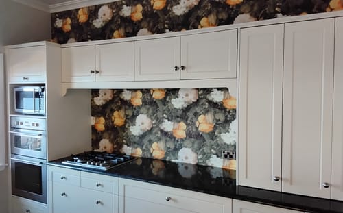 Customer photo review of Dutch Floral Wallpaper - Yellow