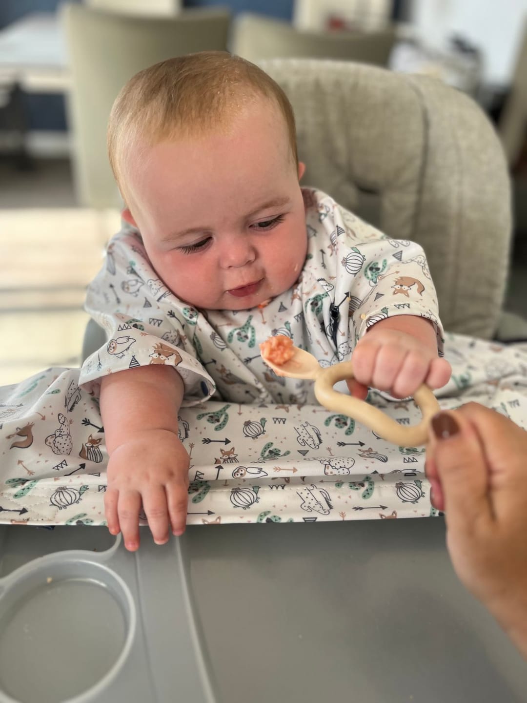 Customer photo review of Multi-stage baby spoon and dipper - Dippit™ (two-pack)