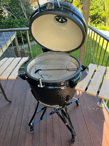 Customer photo review of 24-Inch Kamado Ceramic Charcoal Grill With Bonus Accessory Pack