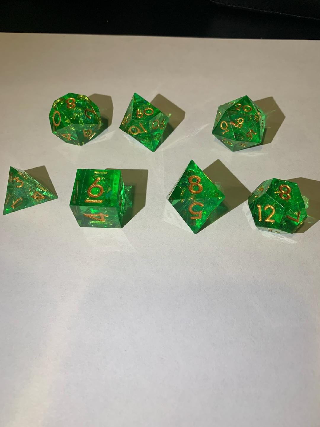 Customer photo review of Blood of the Lich Sharp-Edged Resin Dice Set 'PRE-ORDER | SPRING EVENT DEAL'