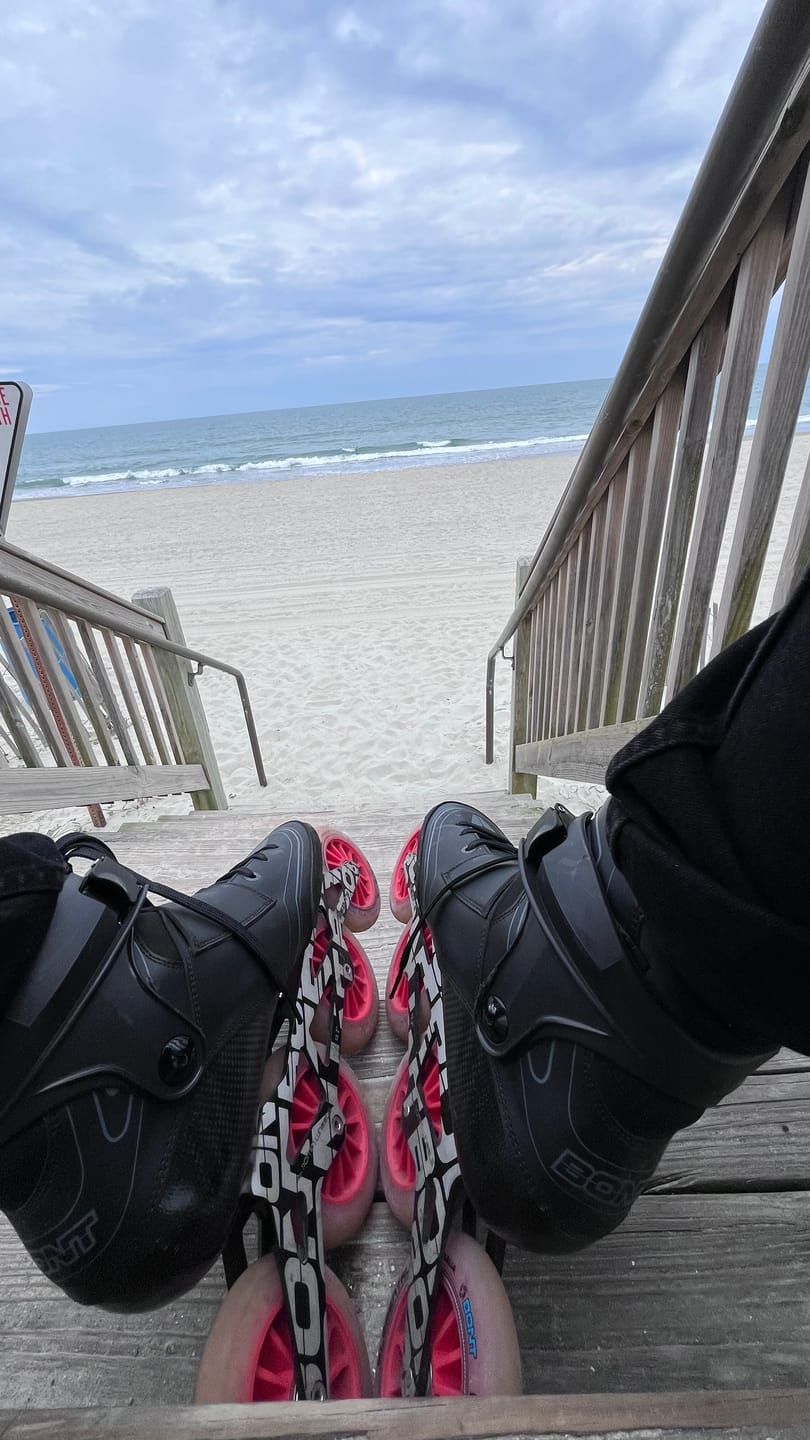 Customer photo review of Semi Race III 195mm Inline Skate Boots