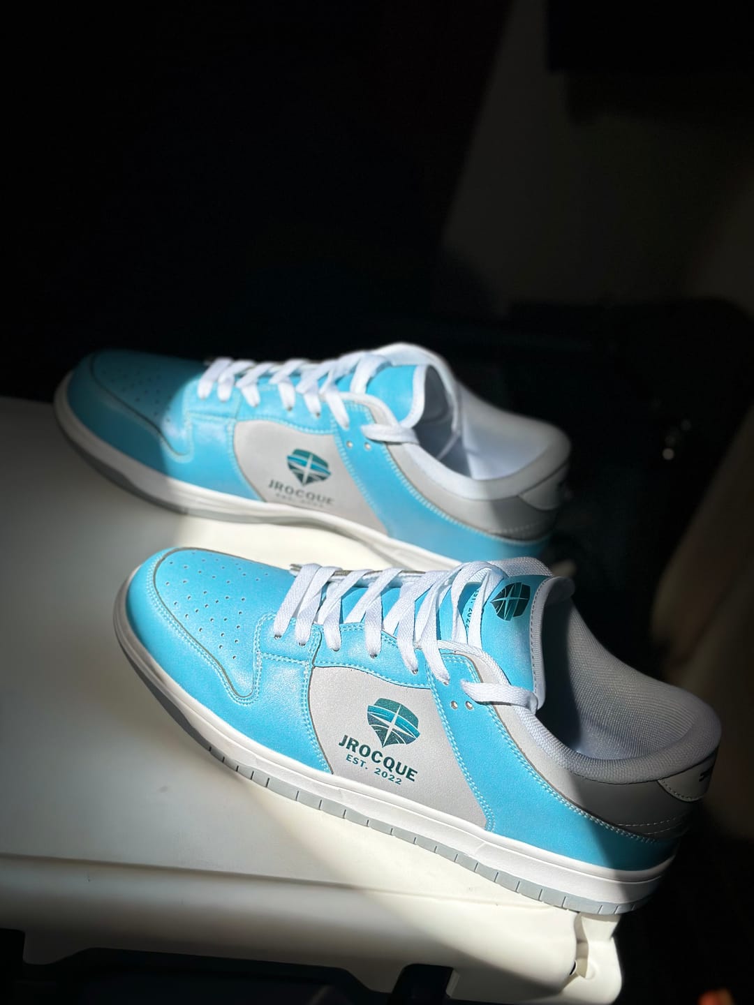 Customer photo review of Personalized Corporate Gifts and Employee Gifts, unique client gift ideas Personalized Sneakers, Custom Sneakers, Put name or business name on it, SB-C04100