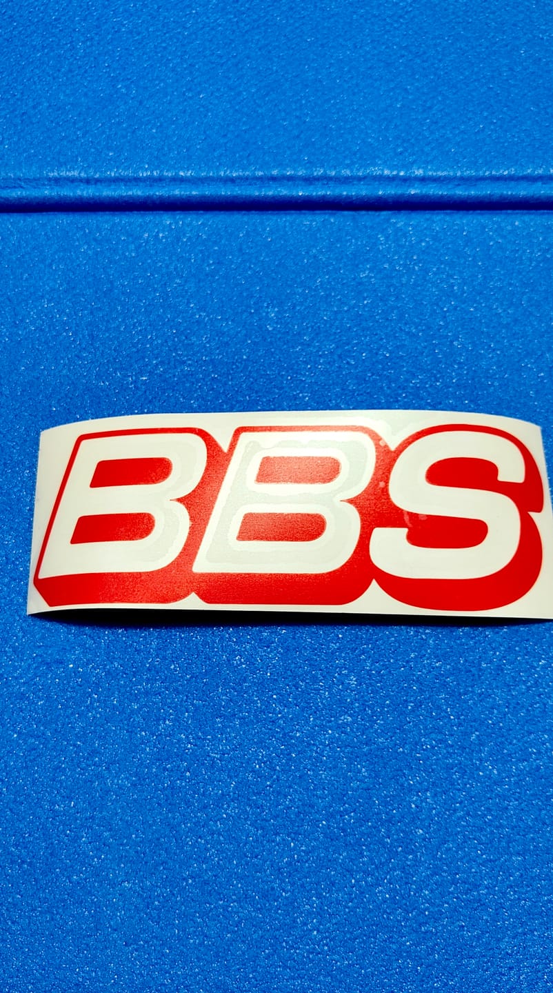 Customer photo review of BBS Aufkleber geplottet