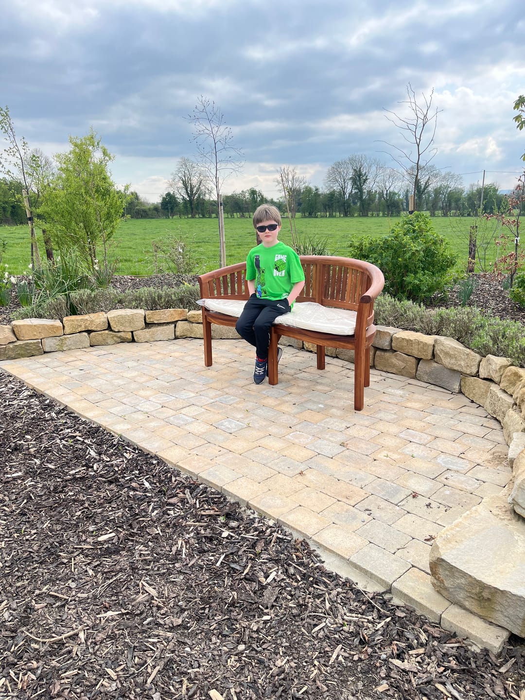 Customer photo review of Teak Gartenmöbel San Francisco Bank Inklusive Polsterung.