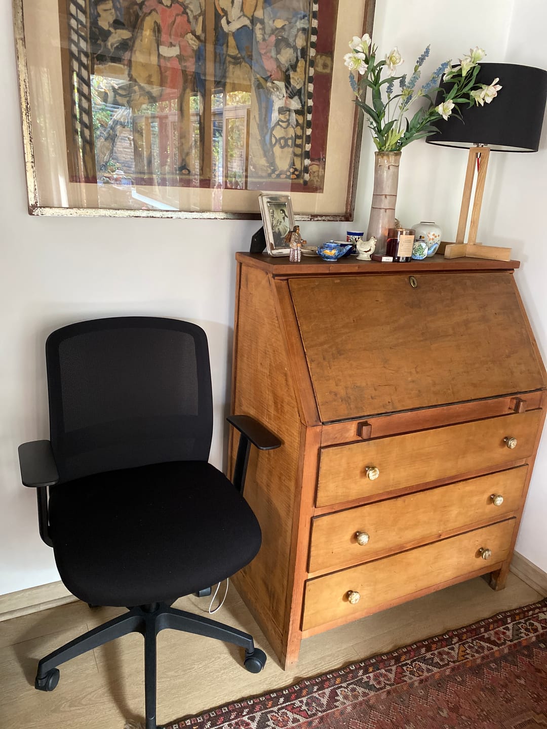 Customer photo review of Silla Oficina Mesh Negro