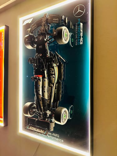 Customer photo review of LED Wall Display Frame for LEGO® Technic F1 42171 Mercedes-AMG F1 Showcase