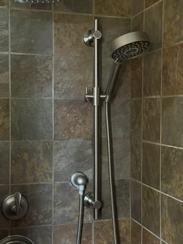 Customer photo review of Slide Bar with Shower Head Holder