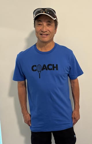 Customer photo review of Tennis Coach T-Shirt