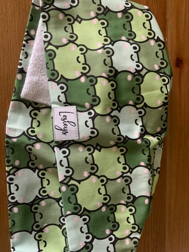Customer photo review of Bandana OP Haube Frösche