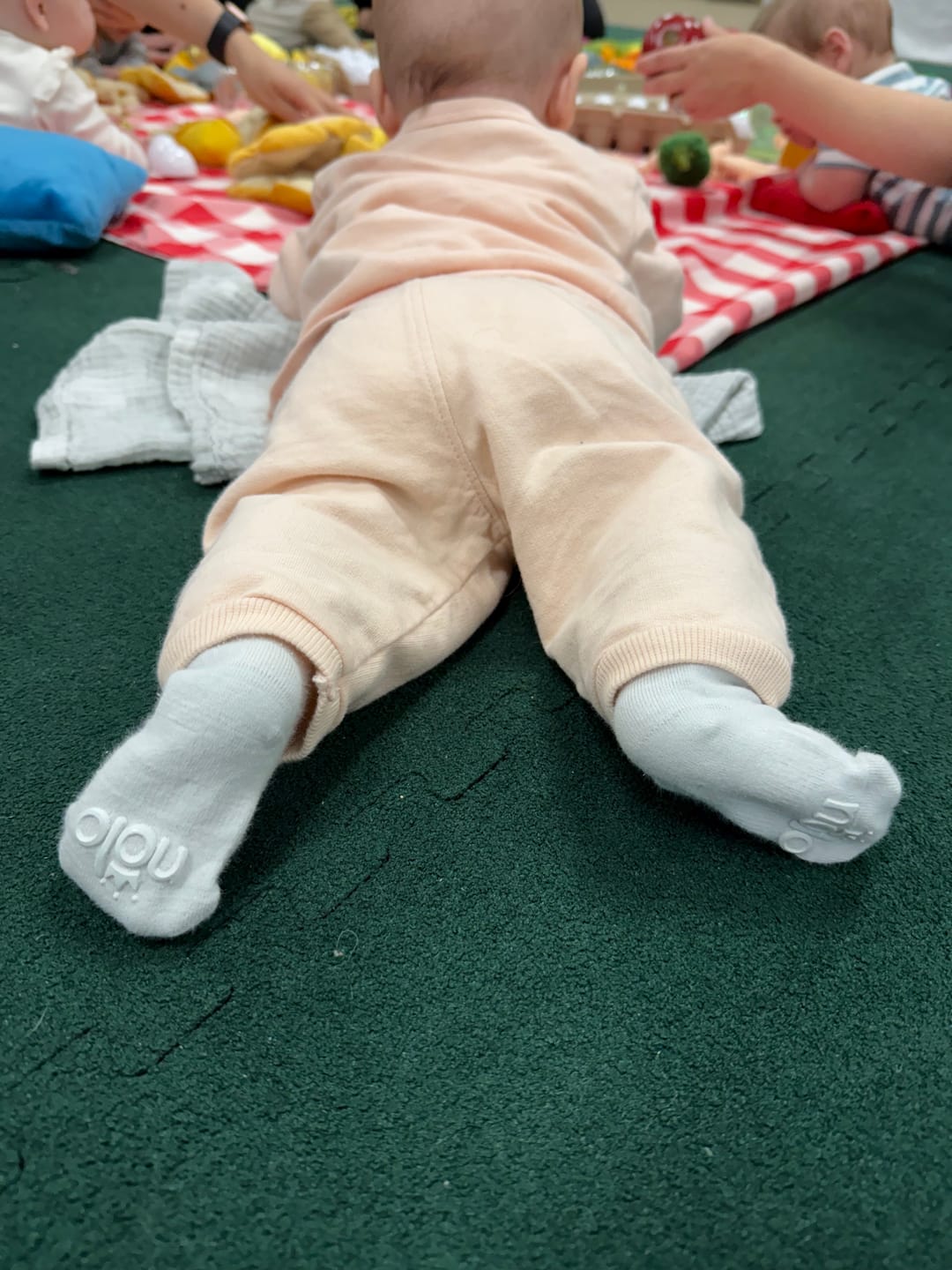 Customer photo review of *Limited Edition* Matchy Gripper Socks